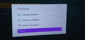 checking your WirelessWired connection and Internet connection